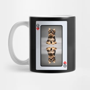 Yorkshire Terrier Queen of Hearts Mug